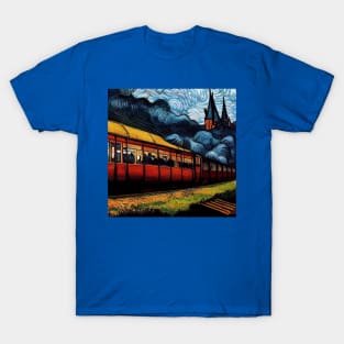 Starry Night Wizarding Express Train T-Shirt